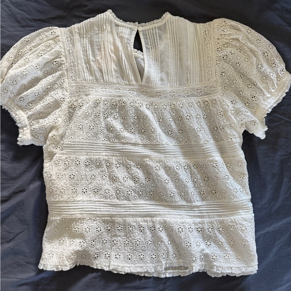 BRAND NEW, NEVER WORN - Doen Cream Lace Blouse - Picture 4 of 4